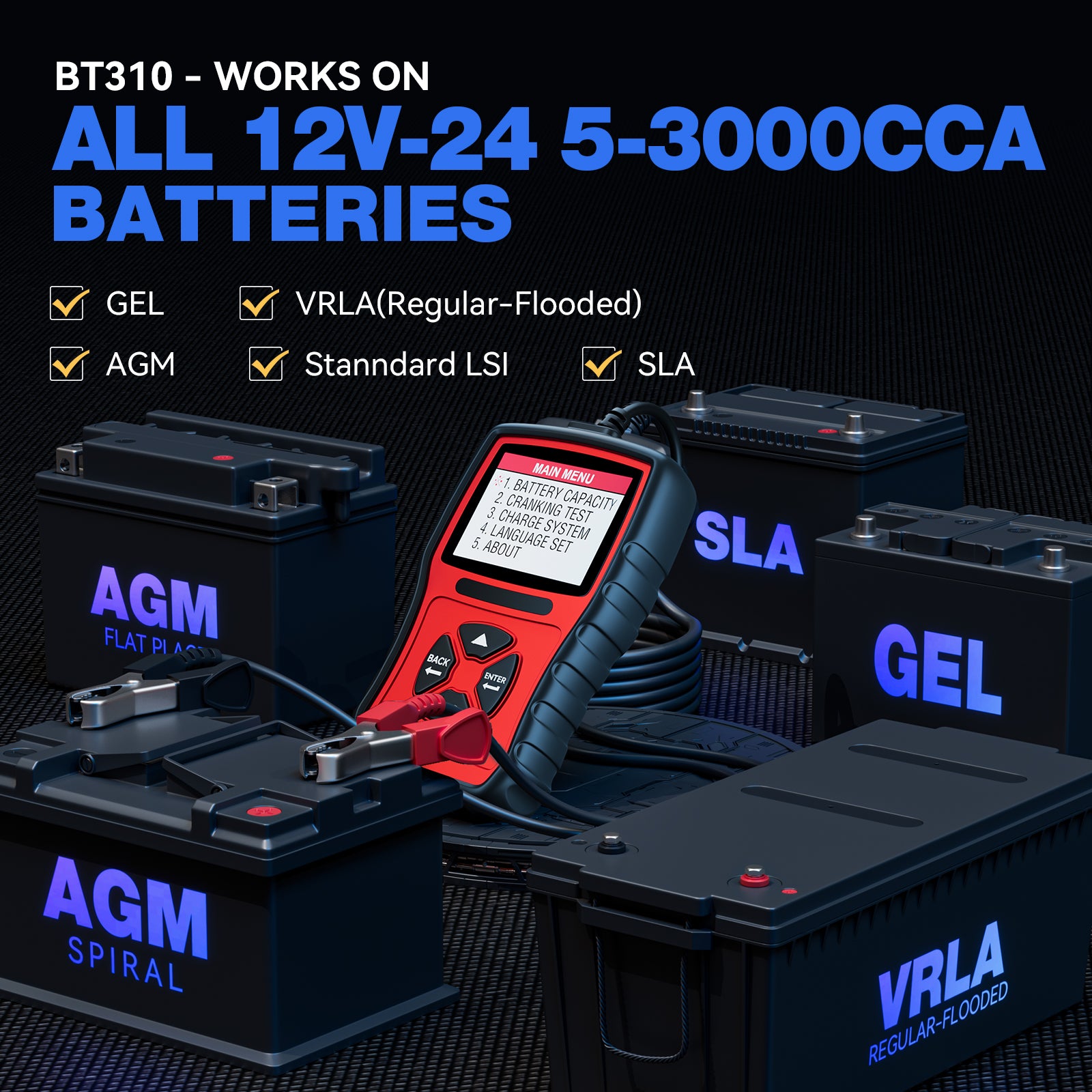 AL 12V-24 5-3000CCA
BATTERIES