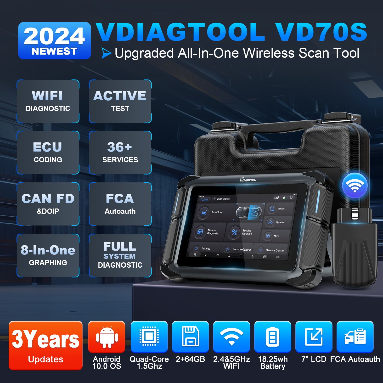 Upgraded All-In-One Wireless Scan Tool