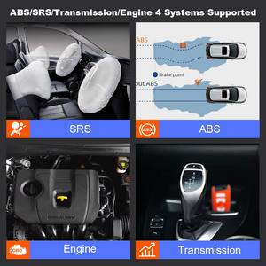 ABS/SRS/Transmission/Engine
 4 Systems Supported