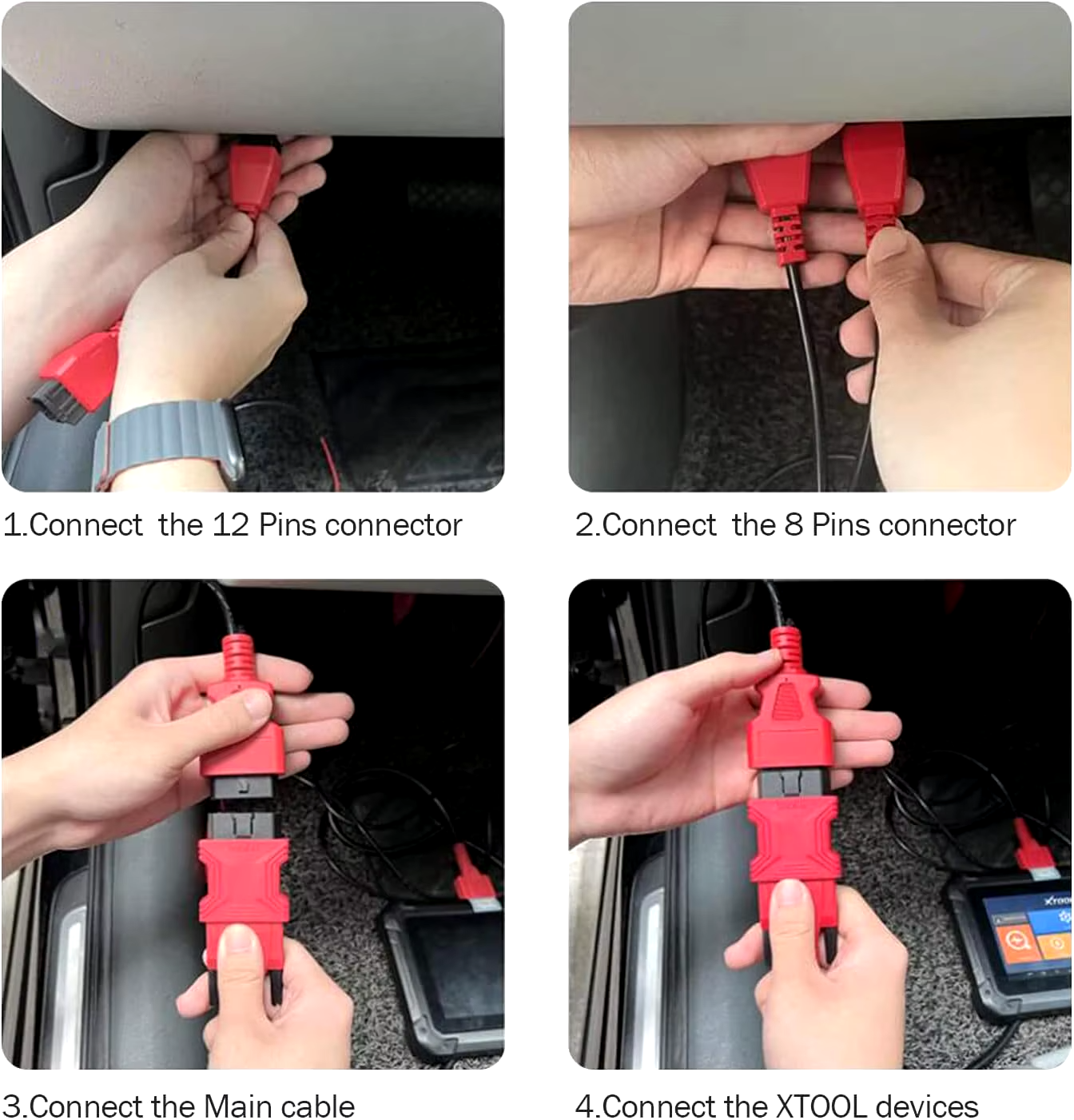 how to use the tablet device connection ca