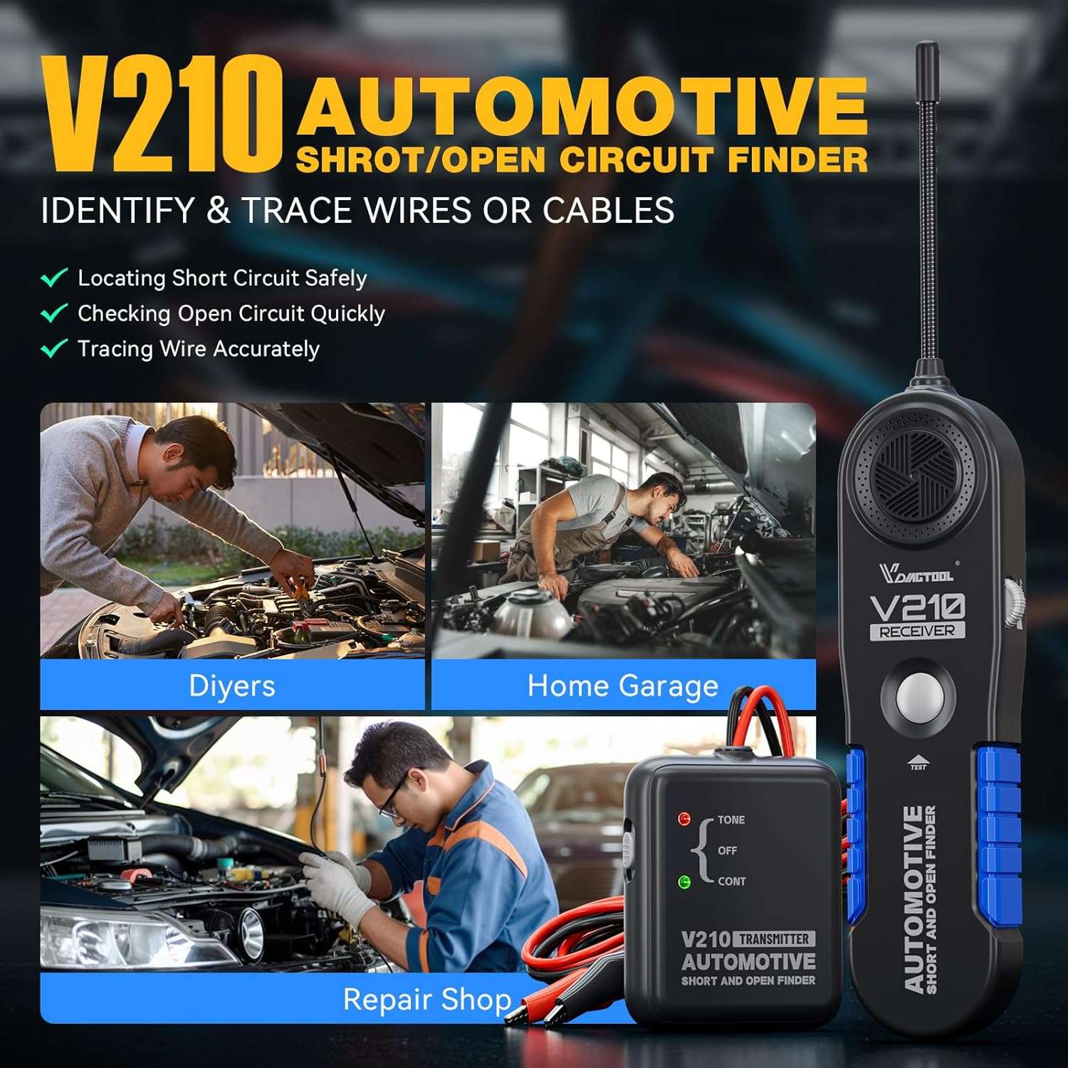 v210 automotive short/open circuit finder
