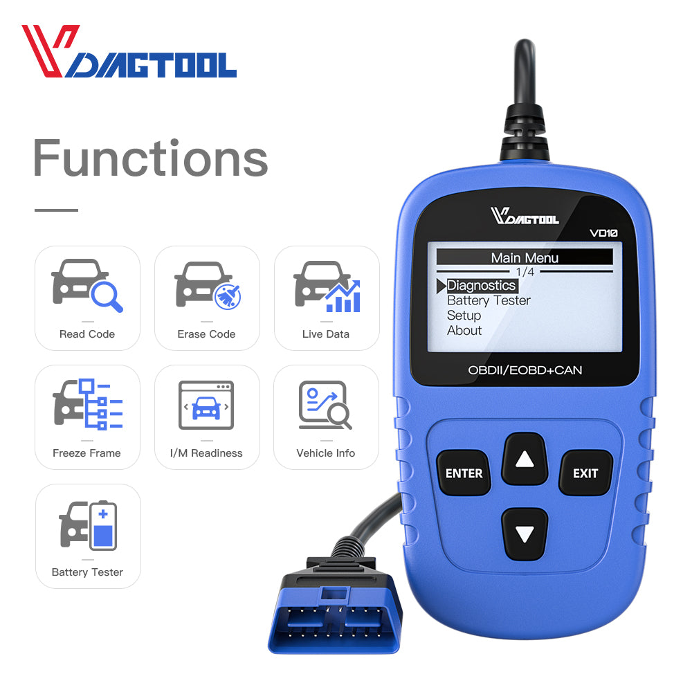 vdiagtool vd10 functions