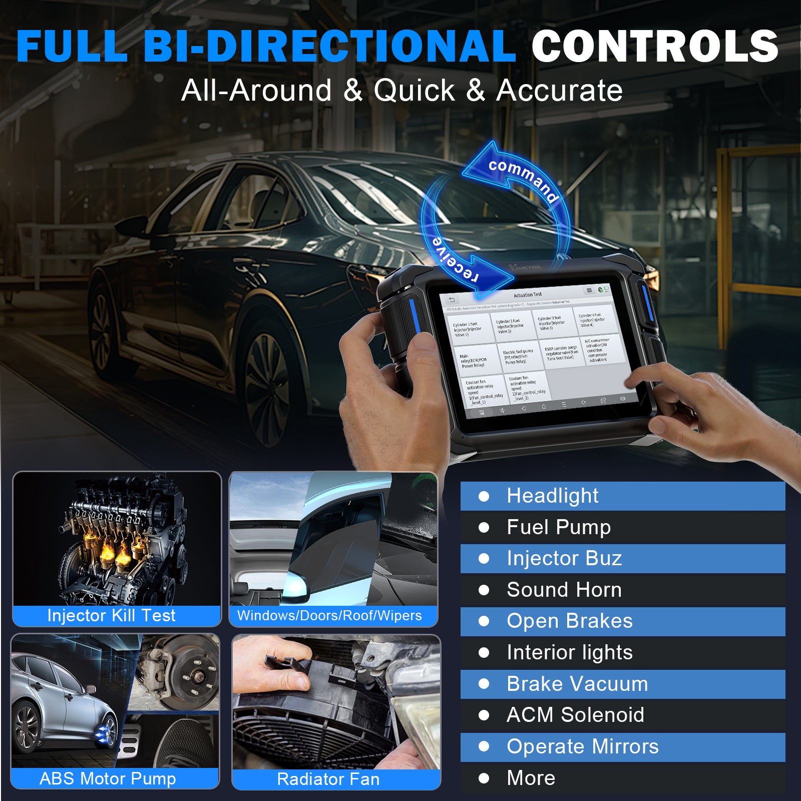 full bi-directional controls