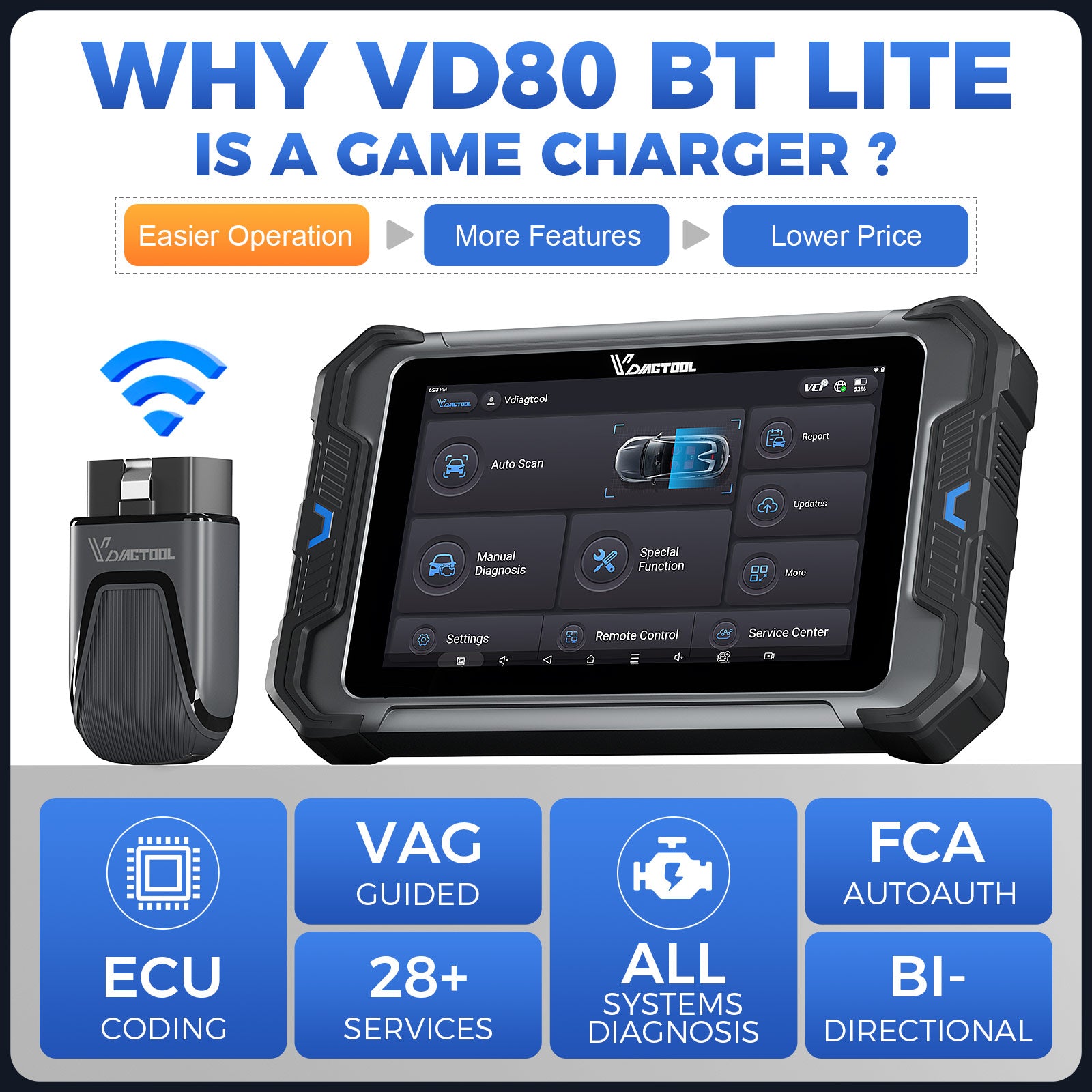 why vd80bt lite is a game charger?