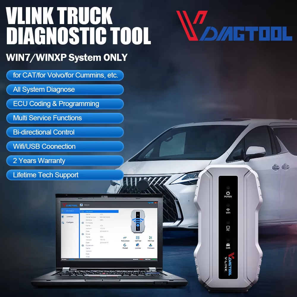 vlink truck diagnostig tool win7/winxp system only