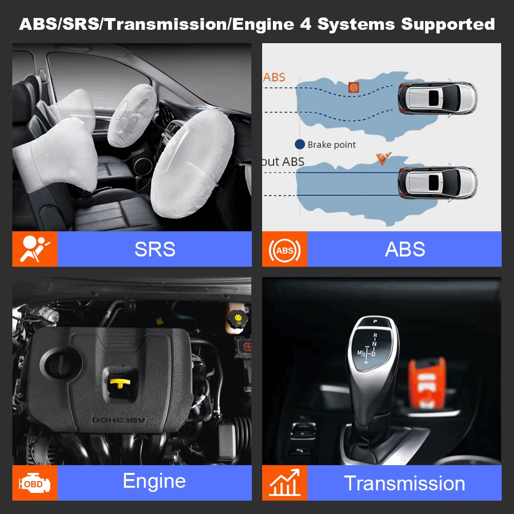 abs/srs/transmission/engine 4 systems supported